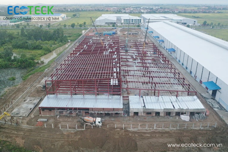 Cập nhật tiến độ thi công của Ecoteck Việt Nam tại dự án Sewon Vina 3