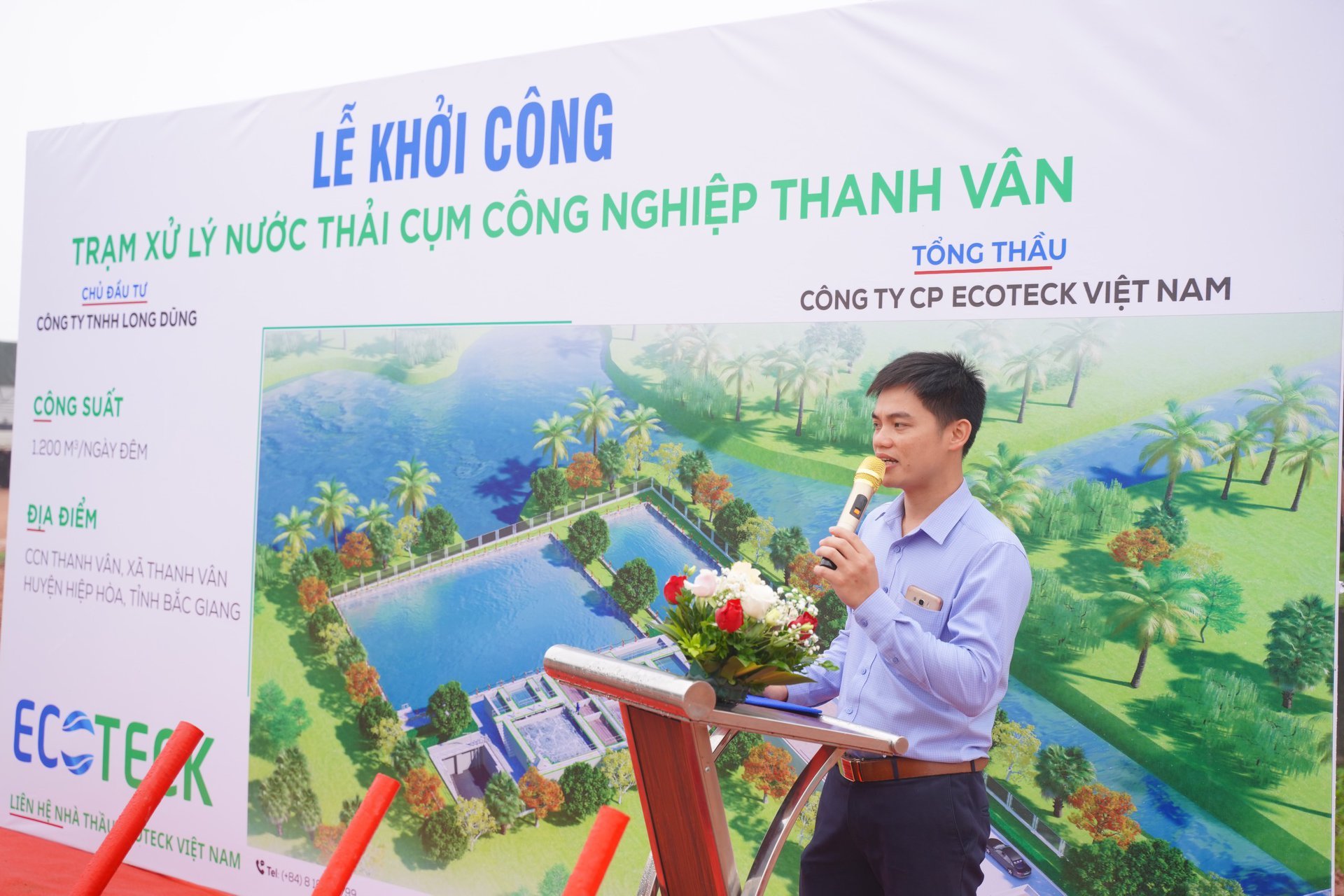 Phó bí thư Xã Thanh Vân phát biểu tại sự kiện
