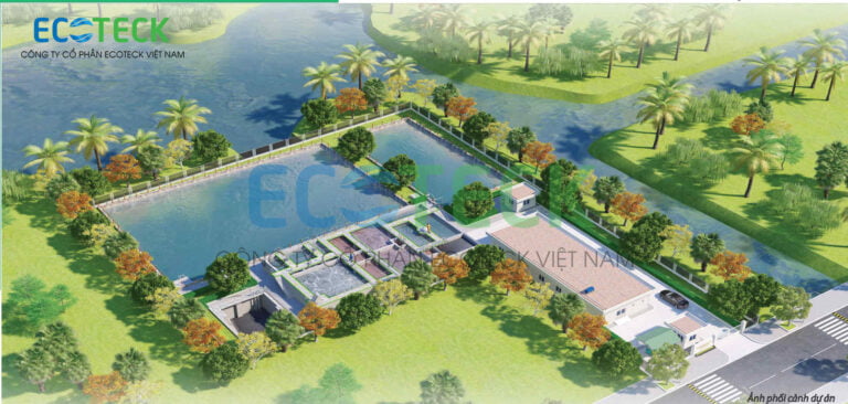 Phối cảnh dự án trạm xử lý nước thải cụm công nghiệp Thanh Vân