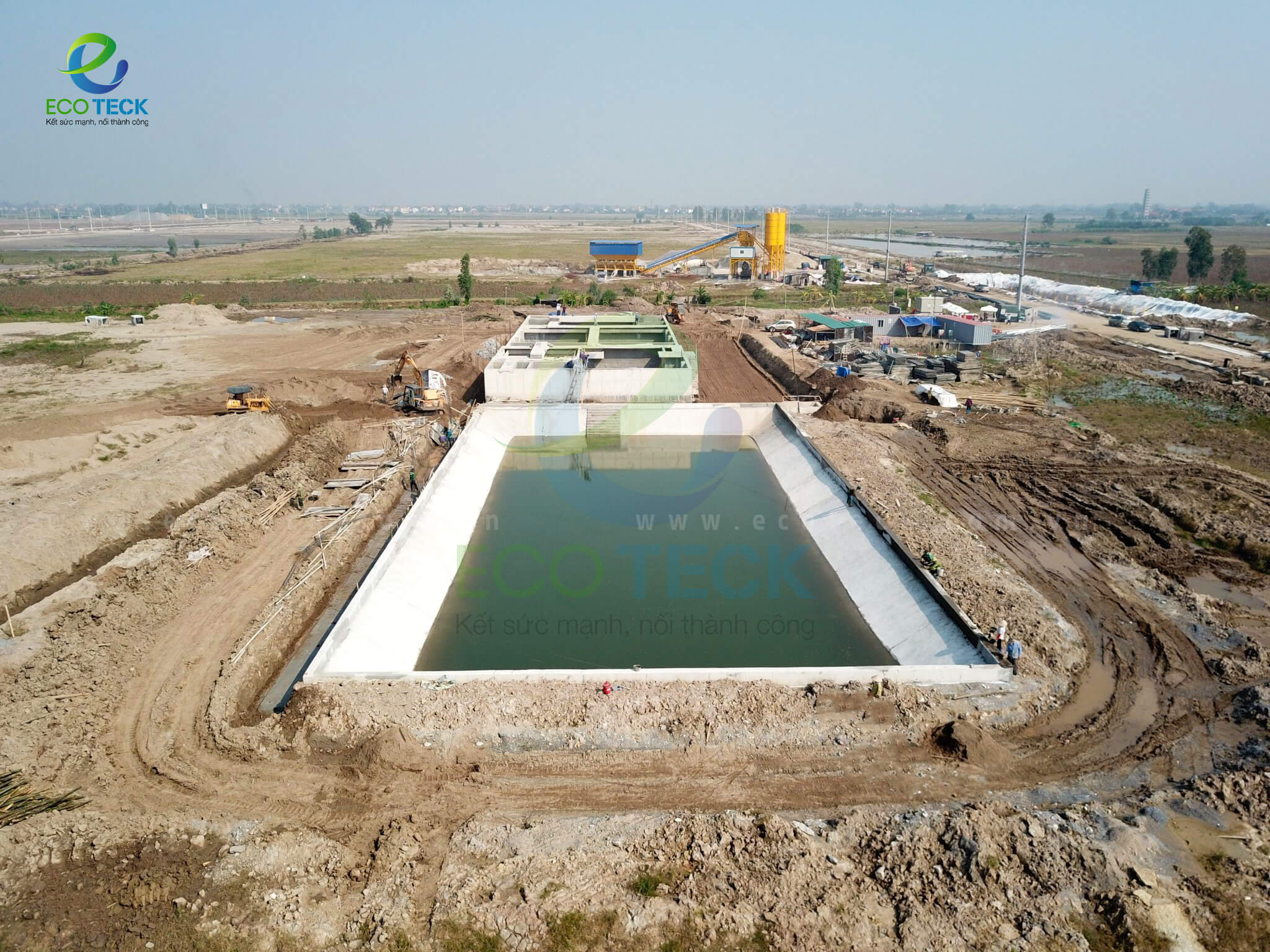 Dự kiến, trạm xử lý nước thải sẽ được bàn giao vào cuối năm 2021, sẵn sàng vận hành để phục vụ các nhà đầu tư tại KCN.