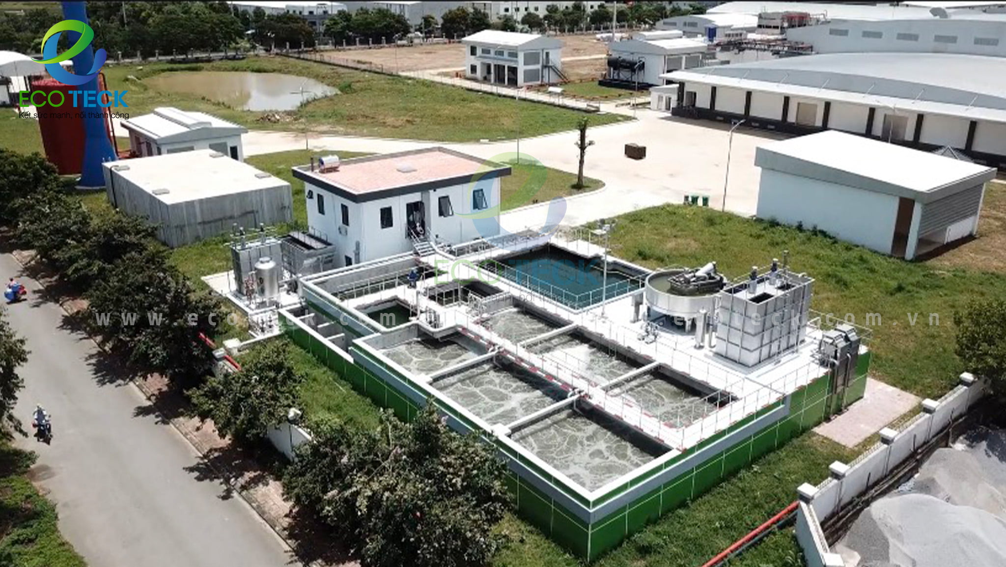 Trạm xử lý nước thải nhà máy chế biến và pha lóc thịt heo CP Phú Nghĩa hoàn thiện trước đó được chủ đầu tư đánh giá rất cao về thẩm mỹ, chất lượng.