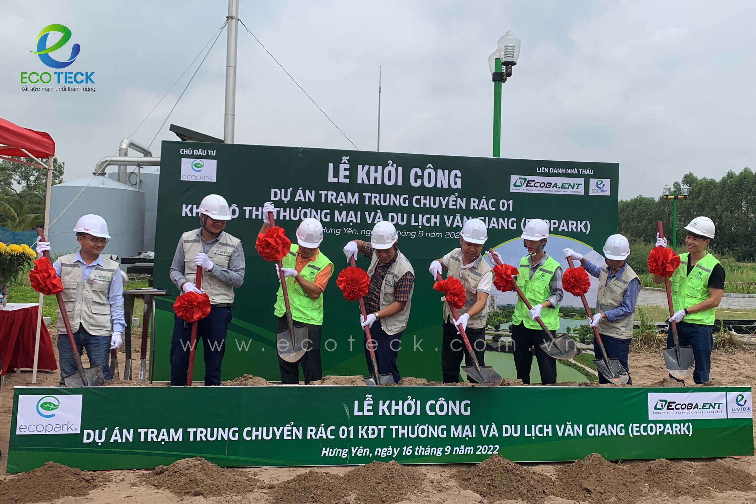Khởi công dự án trạm trung chuyển rác 01 khu đô thị thương mại và dịch vụ Văn Giang (Ecopark) 3